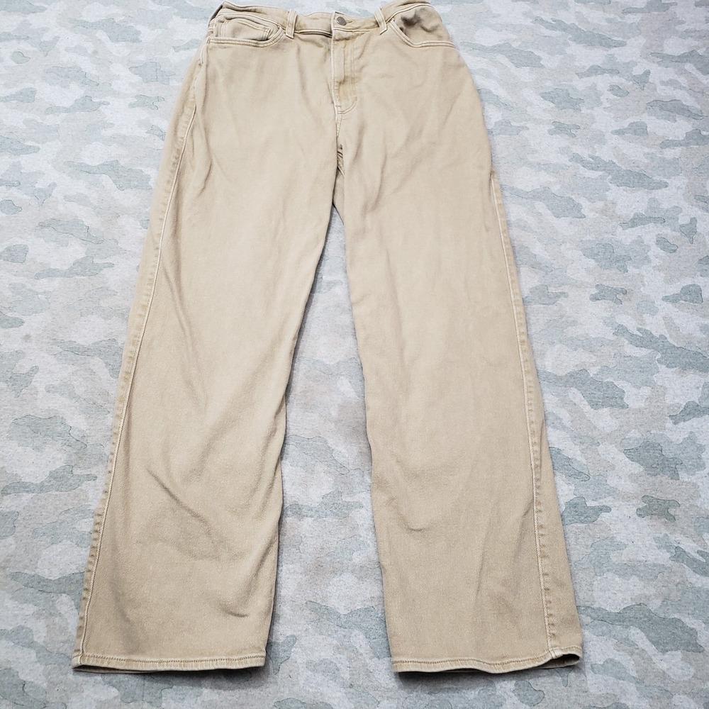 Hollister Jeans Womens 10R Tan Ultra High Rise‎ Dad Pockets